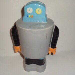 Heavy Ceramic Robot Coin Bank, 8.5" Tall, New